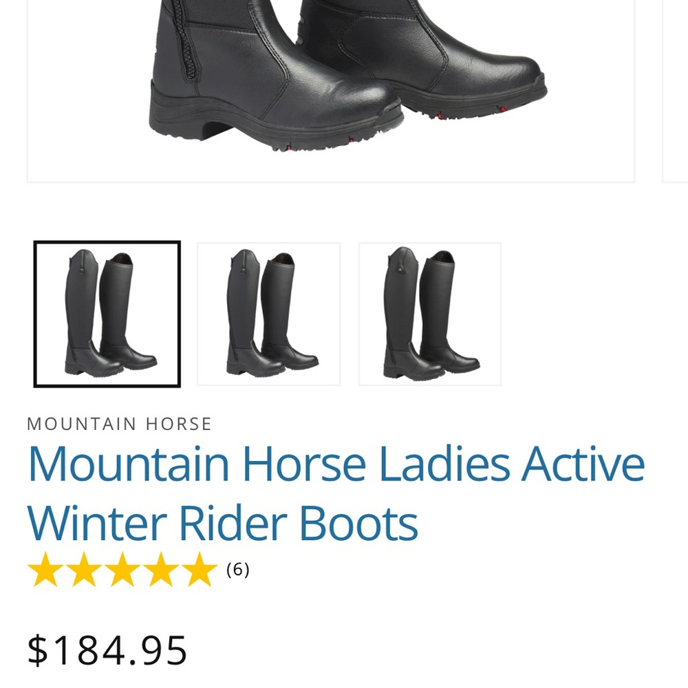 NWT - New in Box size 9 wide Mountain Horse Ladies Active Winter Rider Boots - Picture 3 of 4